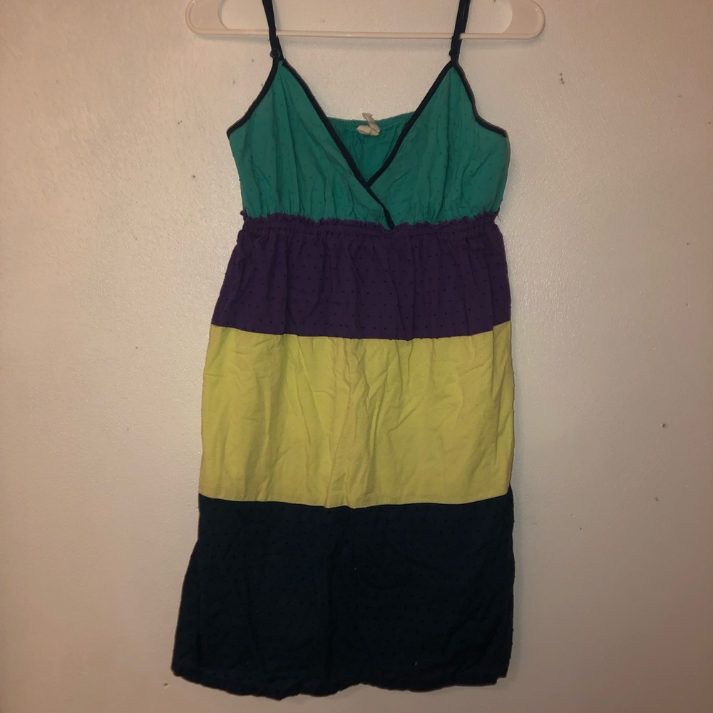 Colorful striped dress